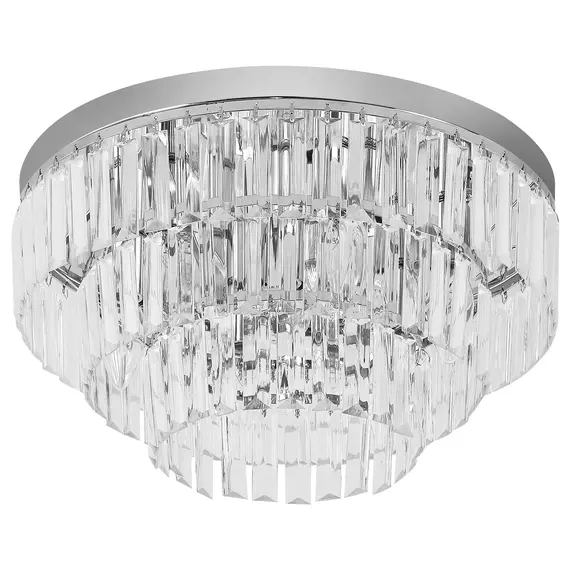 Buy Round Crystal Ceiling Lamp 7 Lights Chandelier Mounted Fixture For Living Room Dining Room Hallway Modern