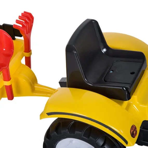 Buy HOMCOM Kids Pedal Go Kart Excavator-Yellow, 8 image