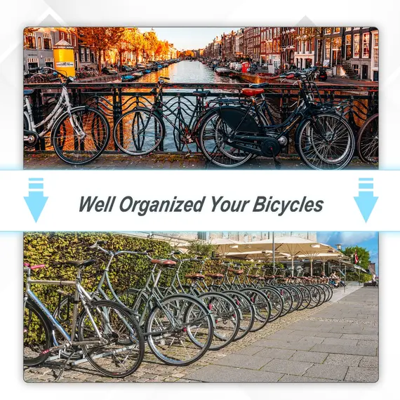 Buy Bike Parking Rack, 95Lx33Wx27H cm, Steel-Black, 5 image