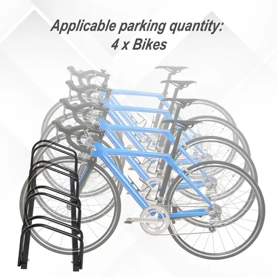 Buy Bike Parking Rack, 95Lx33Wx27H cm, Steel-Black, 6 image