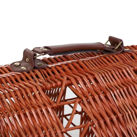 Buy Cats Medium Portable Wicker Pet Travel Carrier Natural Tone, 6 image