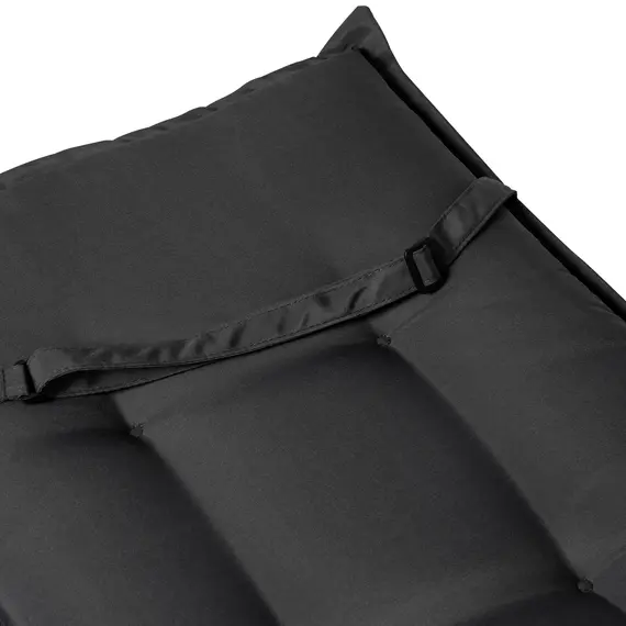 Buy Seat Pads Polyester High Back Outdoor Garden Chair Replacement Cushion Grey, 8 image
