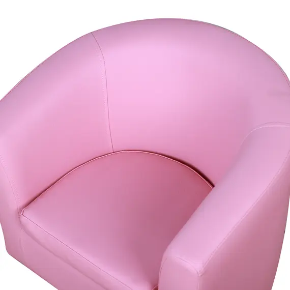 Buy Kids Toddler Sofa Children's Armchair Footstool Non-Slip Feet Girl Boy Bedroom Playroom Seating Chair Pink, 8 image