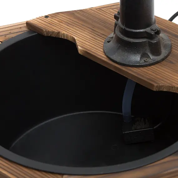 Buy Outsunny Wooden Electric Water Fountain Garden Ornament Oasis 220V, 3 image