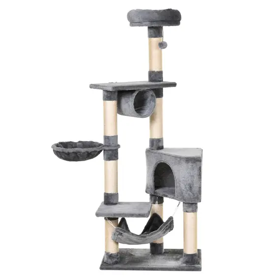 Buy Cat Tree for Indoor Cats Condo Tower Multi-level Height 150CM  Kittens Activity Stand House with Toys & Various Scratching Posts