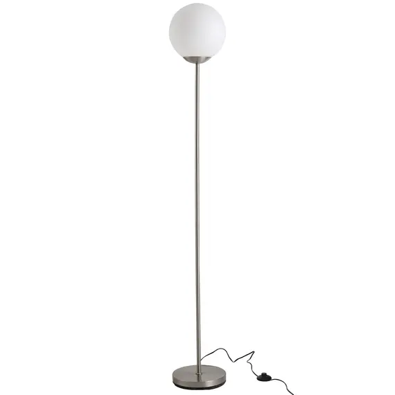 Buy 171cm Glass Globe Floor Lamp Metal Frame Sphere Light Pedal Switch Home Office Living Room Modern Unique Standing Beautiful Furnishing - Grey, 8 image