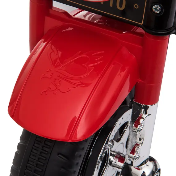 Buy 6V Battery PP Kids Motorcycle Ride On Trike w/ Lights Music Horn 18 - 36 Months Red, 8 image