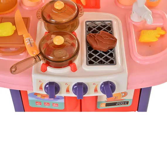 Buy Kids Pretend Play PP Kitchen Set Pink/Purple, 5 image