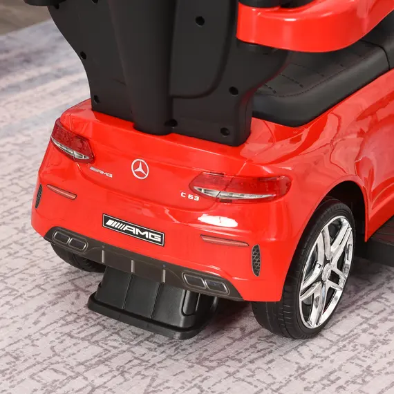 Buy Toddlers Push Along Car Licensed PP Mercedes-Benz Ride On Stroller Red, 7 image