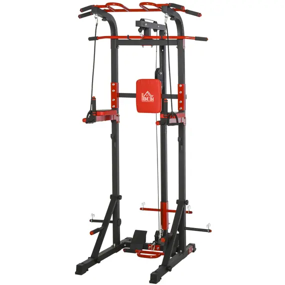 Buy HOMCOM Pull Up Bar Station Power Tower for Home Gym Traning Workout Equipment Arms, Legs, Waist, Buttocks, Abdomen Exercise, 6 image