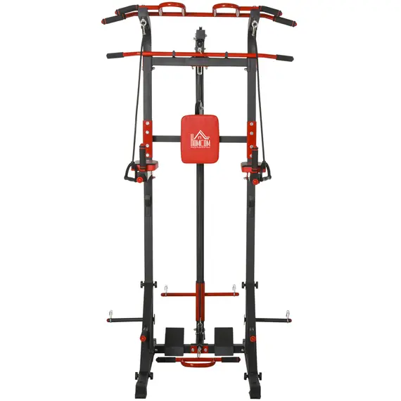 Buy HOMCOM Pull Up Bar Station Power Tower for Home Gym Traning Workout Equipment Arms, Legs, Waist, Buttocks, Abdomen Exercise, 7 image