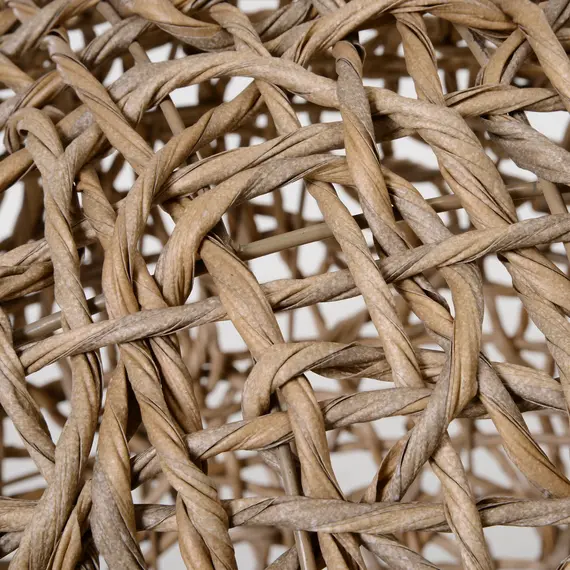 Buy Hooded Rattan Wicker Elevated Cat House Kitten Pussy Basket Ball Shaped Bed Pet Furniture with Removable Cushion Natural, 7 image