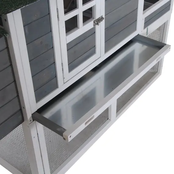 Buy PawHut 160cm Wooden Backyard Chicken Coop With Garden Box, Run Area, Nesting Box, 7 image