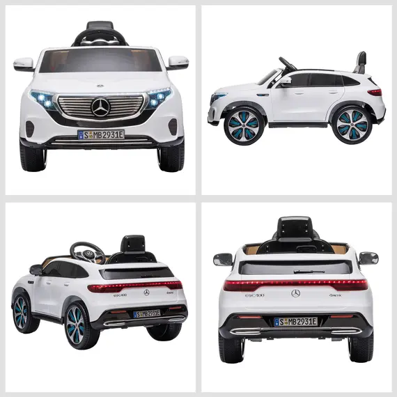 Buy HOMCOM Benz EQC 400 12V Kids Electric Car Ride On Toy w/ Remote Control, 7 image