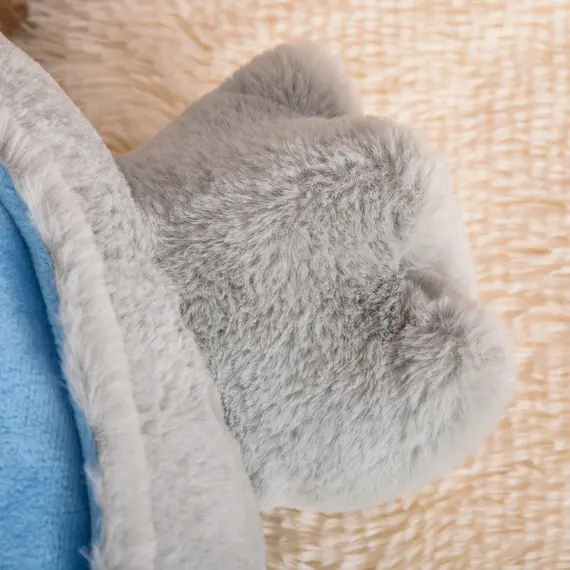 Buy Kids Sofa Chair Children Plush Armchair Stuffed Cute Penguin Toy Support Seat Learning Baby Nest Sleeping Cushion Bed 59 x 50 x 59cm Grey, 6 image