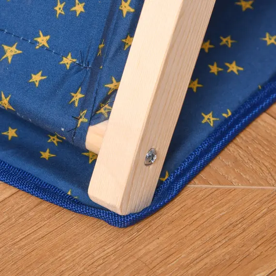 Buy Kids Teepee Play Tent Portable Foldable Children Playhouse Toy for Boys and Girls with Mat Pillow Carry Case Indoor Outdoor Games Blue, 7 image