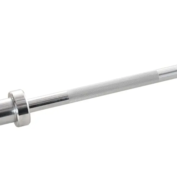 Buy 5cm Weight Lifting Barbell Bar with Anti-slip Hand Grip, Spring Collars, Solid Steel, Olympic Bar for Home Fitness Exercise Gym Equipment, 7 image