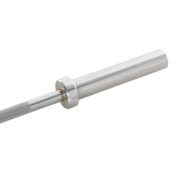 Buy 5cm Weight Lifting Barbell Bar with Anti-slip Hand Grip, Spring Collars, Solid Steel, Olympic Bar for Home Fitness Exercise Gym Equipment, 9 image