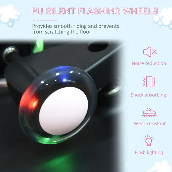 Buy Wiggle Car Ride On Toy w/LED Flashing Wheels, Swing Car for Toddlers, Gears or Pedals - Twist, Turn, Wiggle Movement to Steer, for 2-6 Years, 4 image