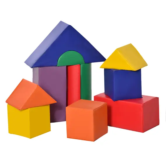 Buy 11-Piece Soft Play Set Kids Foam Blocks, Toys for Climb and Crawl, Multicoloured