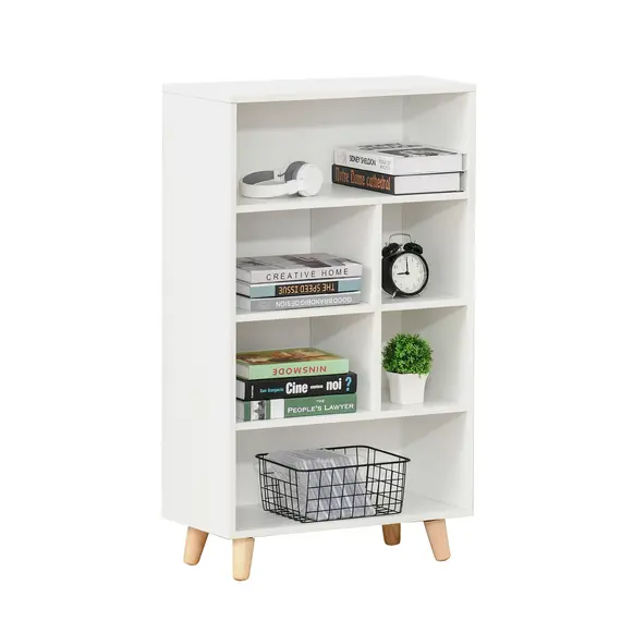 Buy Bookcase Modern Bookshelf Display Cabinet Cube Storage Unit for Home Office Living Room Study White