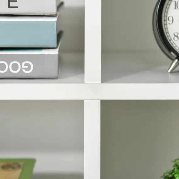 Buy Bookcase Modern Bookshelf Display Cabinet Cube Storage Unit for Home Office Living Room Study White, 8 image