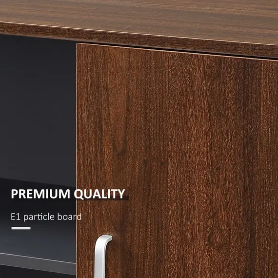 Buy File Cabinet with Rolling Wheels for Legal Letter Sized Files Printer Stand with Wooden Documents Storage Chest for Home Office, 5 image