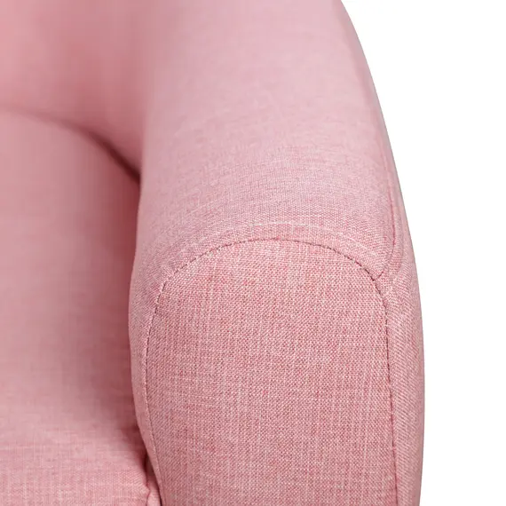 Buy HOMCOM Kids Mini Sofa Children Armchair Seating Chair Bedroom Playroom Furniture Wood Frame Pink, 7 image