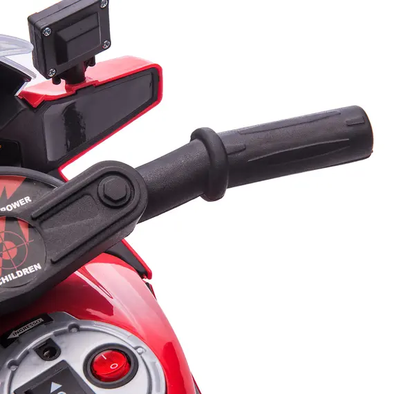 Buy Kids 6V Electric Ride On Motorcycle Police Car Vehicle w/ Lights Horn Realistic Sound Outdoor Play Toy for 18 - 36 months Red, 8 image