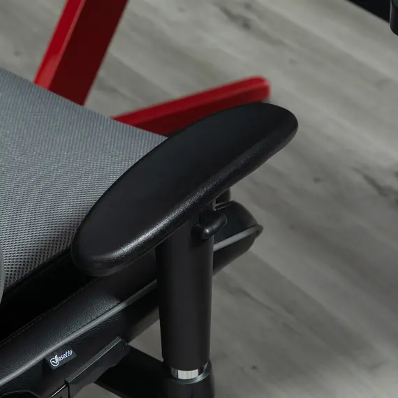 Buy Vinsetto Gaming Chair Racing Style Ergonomic Office Chair High Back Computer Desk Chair Adjustable Height Swivel Recliner with Lumbar Support, Grey, 7 image