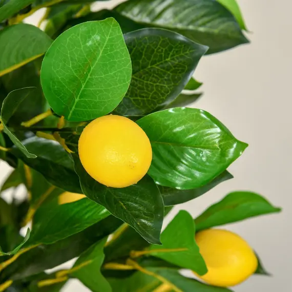 Buy Artificial Lemon Tree Fake Decorative Fruits Plant in Nursery Pot for Indoor Outdoor DГ©cor, 135cm, 7 image