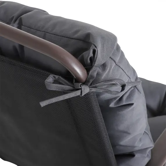 Buy Set of 2 Garden Chair Cushions Comfortable Seat Pad with Backrest for Sunbeds, Rocking Chairs, Loungers for Outdoor & Indoor Use, 7 image
