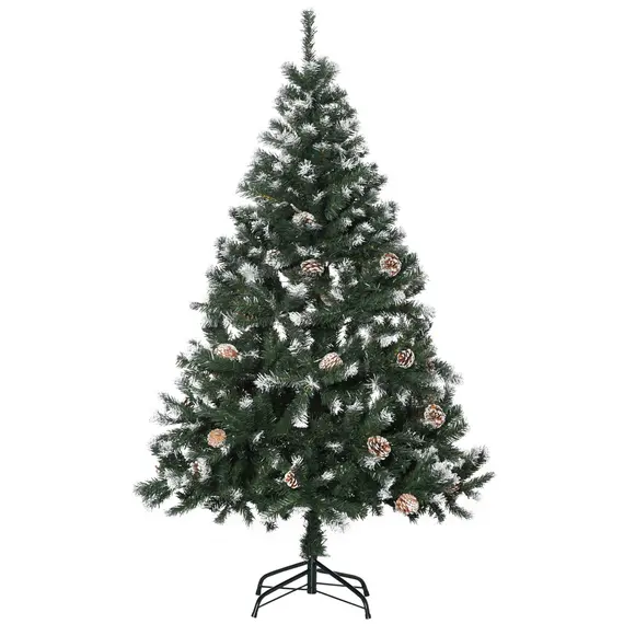 Buy 5FT Artificial Christmas Tree with Pine Cones, Holiday Home Xmas Decoration Automatic Open, Green