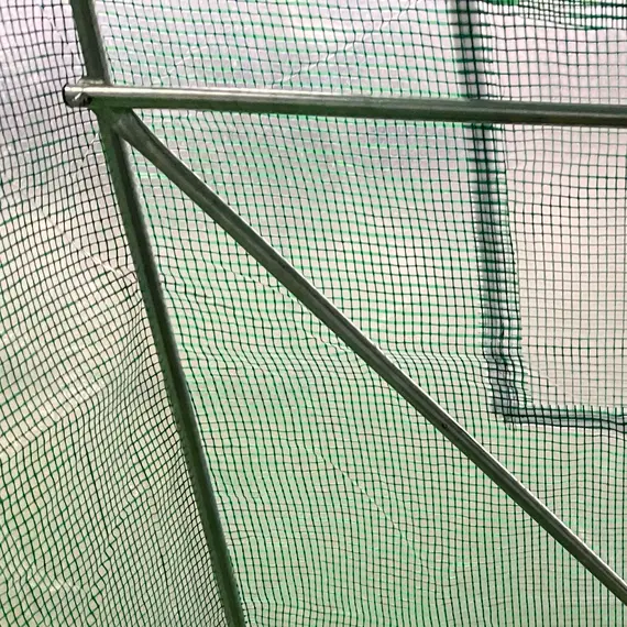 Buy Outsunny Walk in Polytunnel Outdoor Garden Greenhouse with Windows and Doors (4 x 2M), 7 image