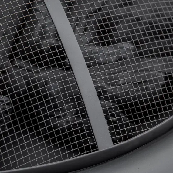 Buy Outsunny Outdoor Fire Pit for Garden, Metal Fire Bowl Fireplace with Spark Screen, Poker, Log Grate and Rainproof Cover, Patio Heater, Bronze, 7 image