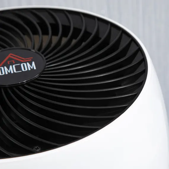 Buy Room Air Circulator Fan with 3 Speed, 70В° Oscillating 90В° Tilt, Tabletop Personal Fan for Living Room, Bedroom, Office, Black and White, 7 image