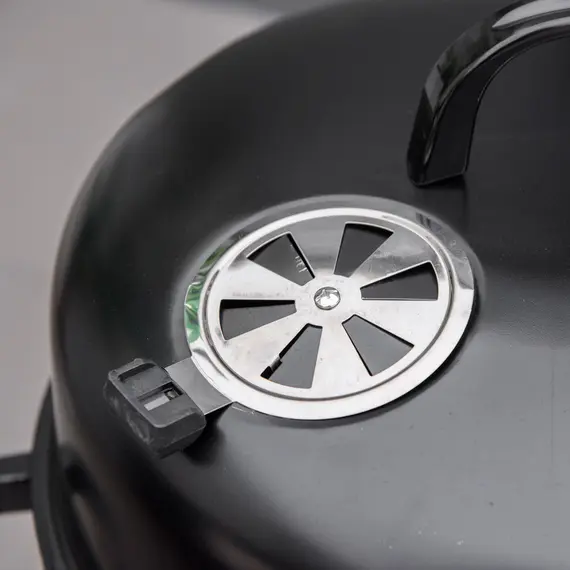 Buy 3-in-1 Charcoal BBQ Grill, Portable Smoker Barbecue with Thermostat for Garden Camping Outdoor Cooking, 6 image