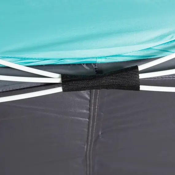 Buy Outsunny 4 Person Pop Up Camping Tent with Vestibule Weatherproof Cover, Instant Backpacking Tent w/ Carry Bag for Fishing Hiking, Tiffany Blue, 6 image