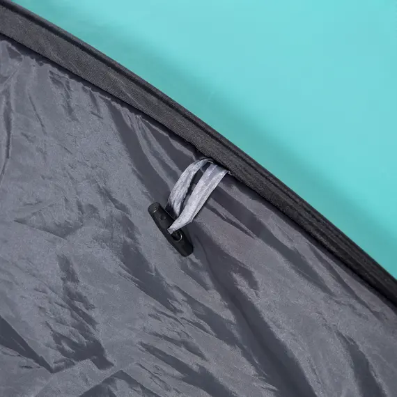 Buy Outsunny 4 Person Pop Up Camping Tent with Vestibule Weatherproof Cover, Instant Backpacking Tent w/ Carry Bag for Fishing Hiking, Tiffany Blue, 8 image