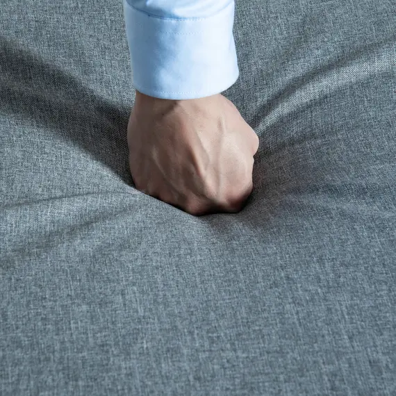 Buy Outsunny 4 Pieces Outdoor Garden Sofa Set, Aluminum Patio Lounge Bed Furniture Set, with Canopy, Padded Cushions & Side Tables, White, 9 image