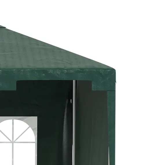 Buy Outsunny 3 x 4 m Garden Gazebo Marquee Party Tent with 2 Sidewalls for Patio Yard Outdoor - Green, 7 image