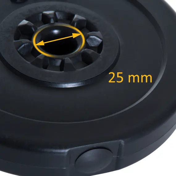Buy 4pc Durable Gym Barbell Plates Weight Dumbbell Set for Exercise Fitting Gym Body Workout Disc Weight Plate Set 2 x 5kg & 2 x 10kg Black, 6 image