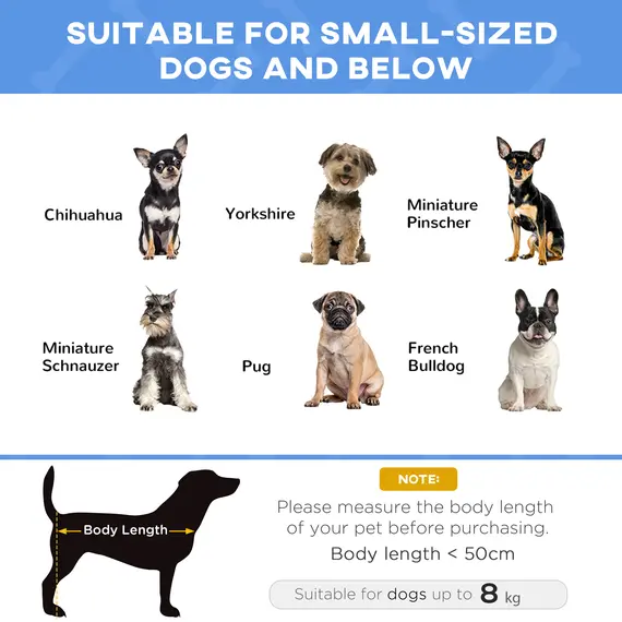 Buy Raised Dog Bed with Soft Cushion, Modern Style Pet Sofa Bed Steel Frame, with Removable Cover, for Small Sized Dogs, Dia. 60 x 20 cm, Black, 6 image