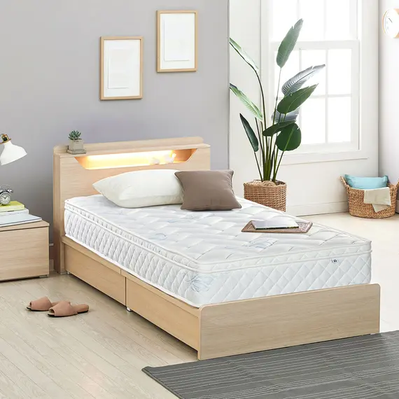 Buy HOMCOM Single Mattress, Pocket Sprung Mattress in a Box with Breathable Foam and Individually Wrapped Spring, 190cmx90cmx22.5cm, White, 3 image