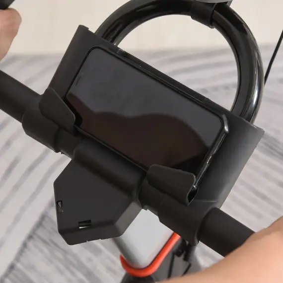 Buy HOMCOM Steel Stationary Bike 5-Level Exercise Bike with LCD Monitor, 12 image