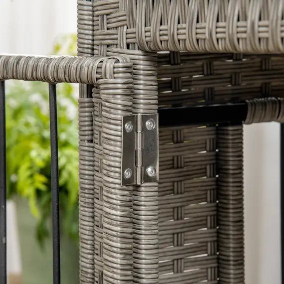 Buy PawHut Wicker Dog Cage, Dog Crate with Double Doors and Soft Washable Cushion for Medium to Large Sized Dogs, 85 x 61 x 70 cm, 8 image