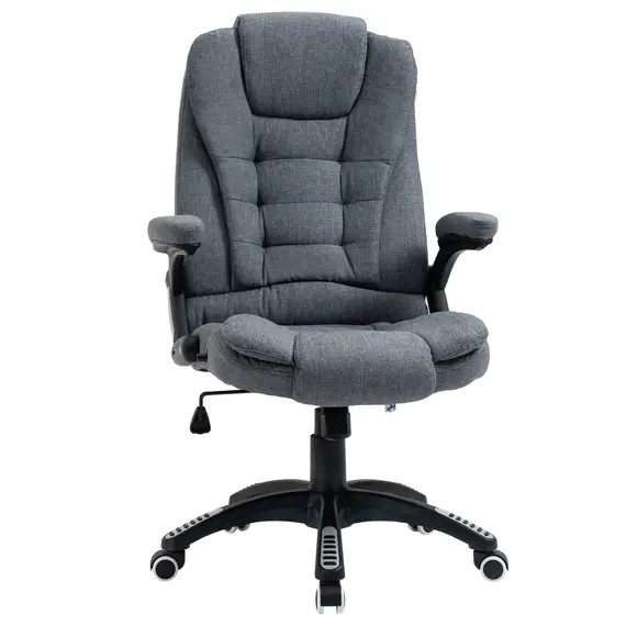 Buy Ergonomic Office Chair Comfortable Desk Chair with Armrests Adjustable Height Reclining and Tilt Function Dark Grey