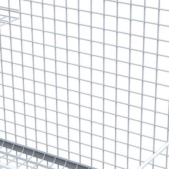 Buy 3-Level Metal Hamster Cage Small Animal Rat Rodent Pet Hutch Ferret Chinchilla Platform Feeding Habitat Easy Clip Base Ladder Grey, 8 image