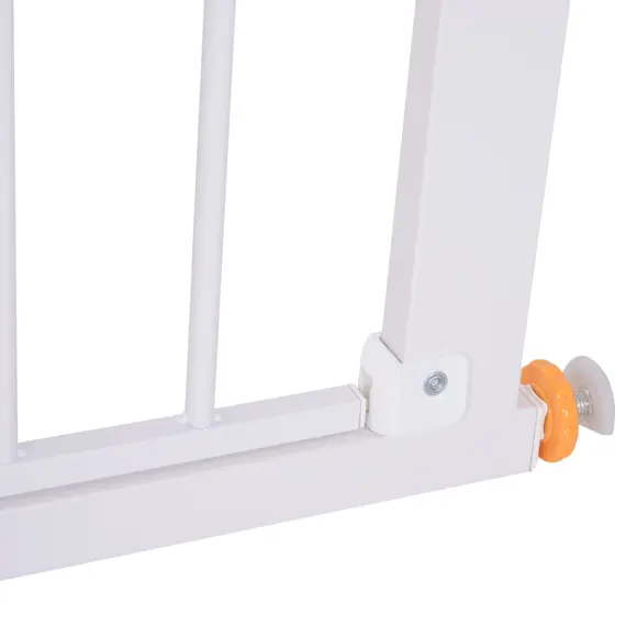 Buy Pet Safety Barrier Gate W/ Iron tube, 74.9H x 73-80W cm-White, 7 image