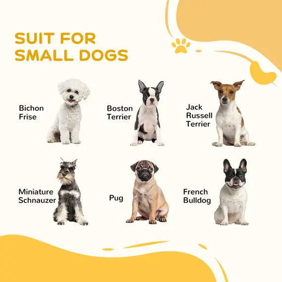 Buy 82.5-150 cm x 61 cm Heavy Duty Pet Playpen, 6 Panel Exercise Pen for Dogs, Adjustable Length, Indoor Outdoor, Small Sized Dogs, 4 image
